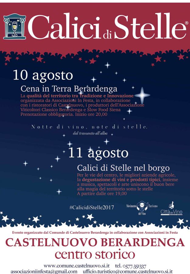 Cena in Terra di Berardenga per Calici di Stelle 2017