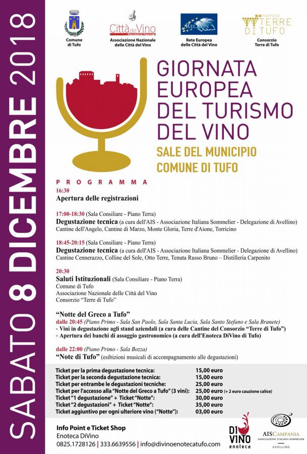 Tufo festeggia la Giornata Europea dell'Enoturismo