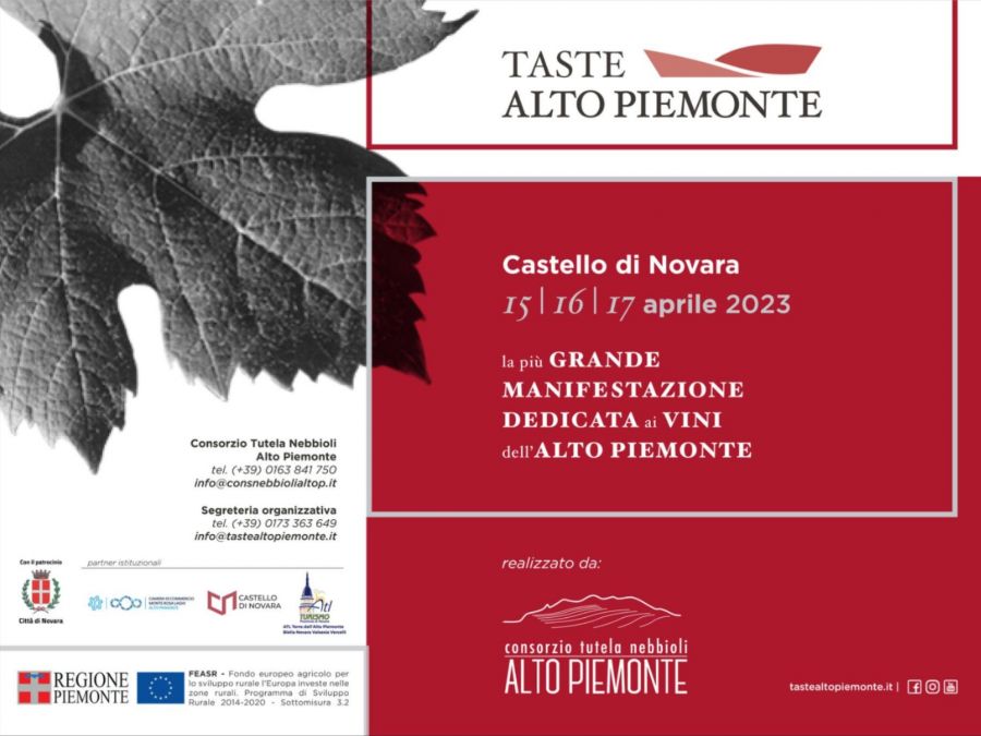 Dal 15 al 17 aprile torna a Novara Taste Alto Piemonte 2023