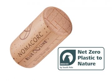 Nomacorc Blue Line è la prima al mondo a centrare l’obiettivo “Net Zero Plastic to Nature” di South Pole